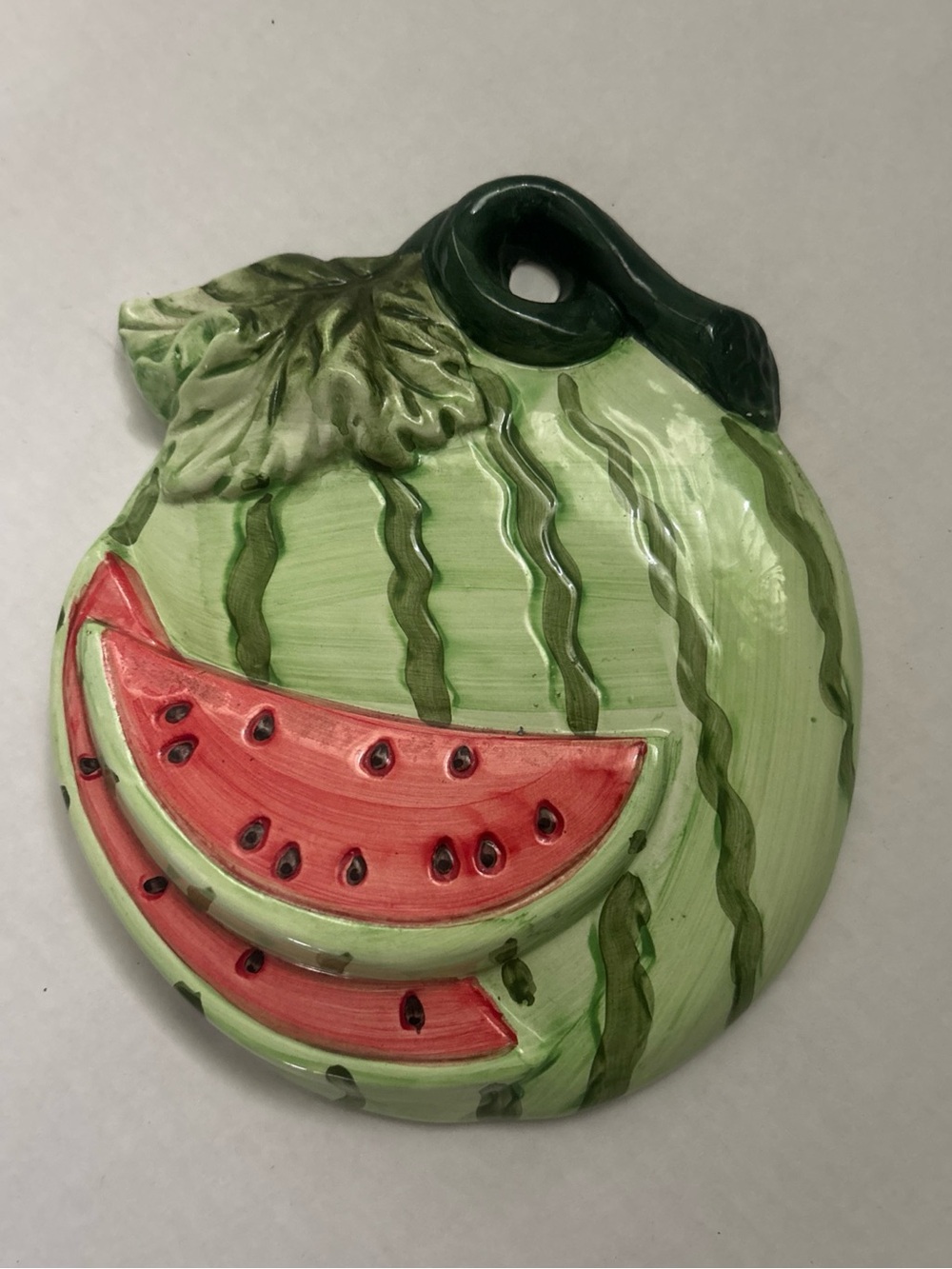 Vintage Ceramic Watermelon Slice Wall Plaque Art Kitchen Decor Producer Price
